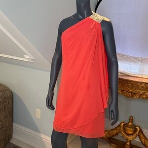 JS Boutique Vibrant Orange Dress